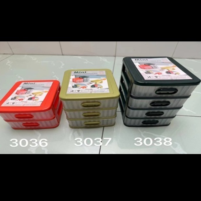 AS Laci Plastik Mini Serbaguna Laci Obat Tempat Makeup
