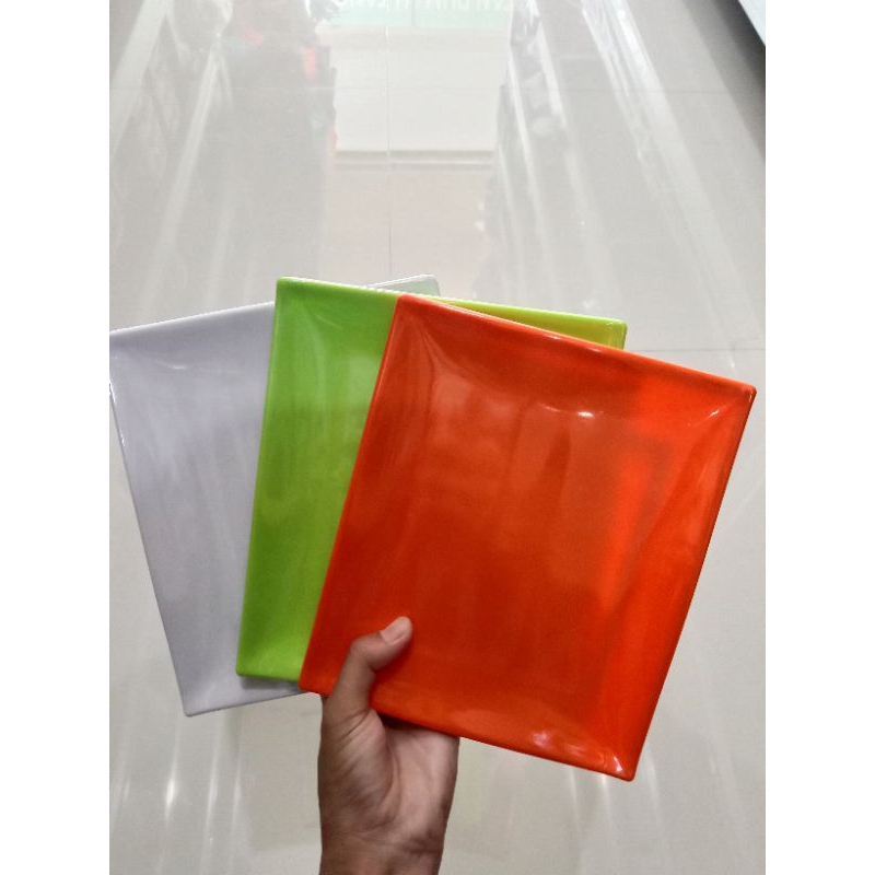 Piring melamin IJIMA tempura / Piring mie gacoan / piring cafe / melamin UK 18x21