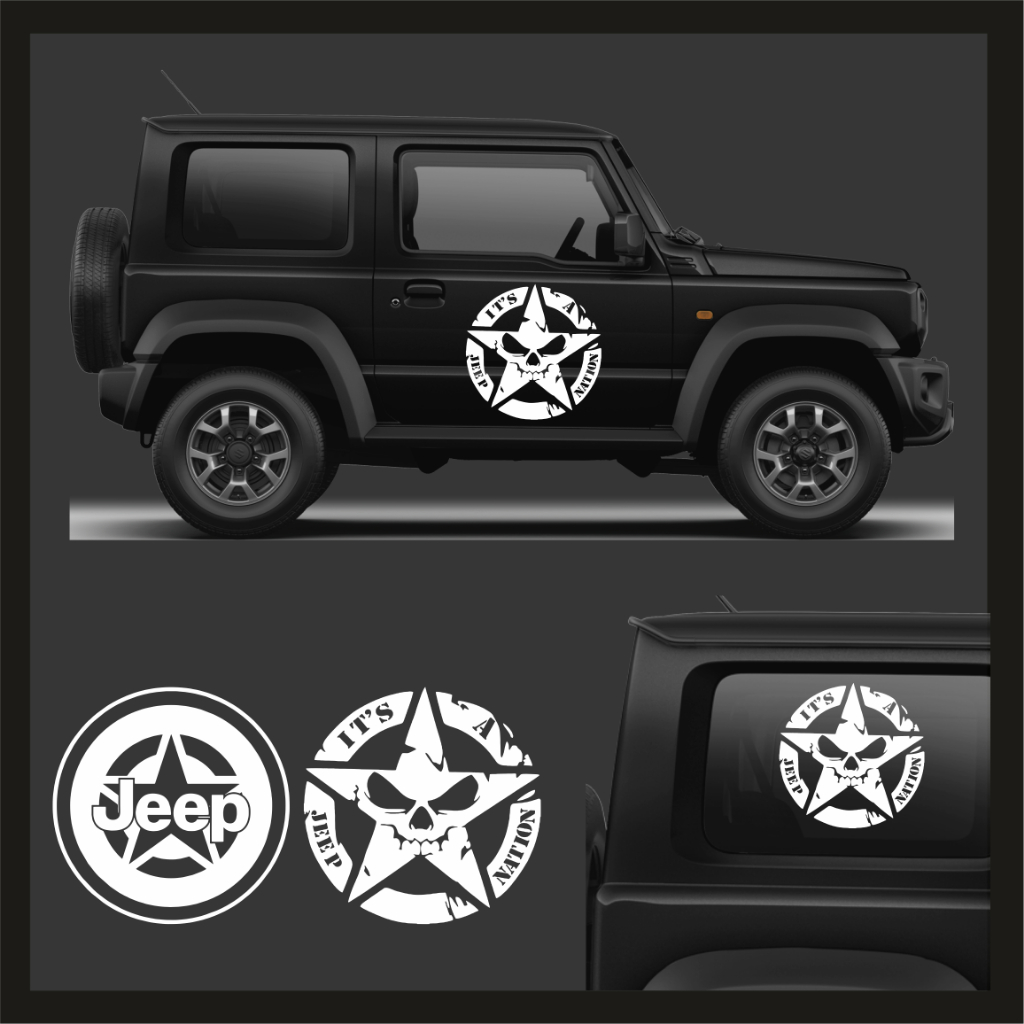 Stiker Jeep Offroad / Sticker Mobil