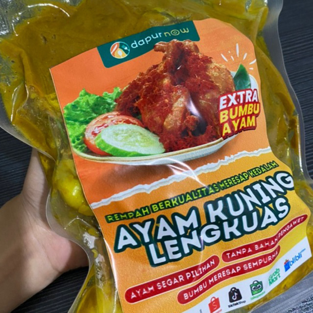 

Ayam Kuning Ungkep 1 Kg (Paha Atas+Bawah 2, Sayap 2) - Dapurnow
