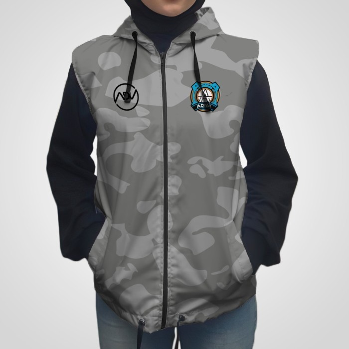 Rompi Printing Parasut Vest Running Sepeda Custom