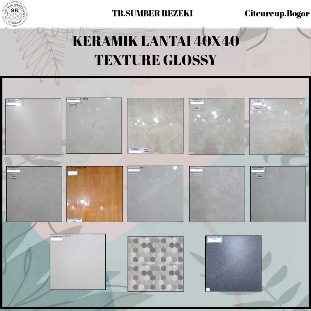 KERAMIK LANTAI 40X40 GLOSSY
