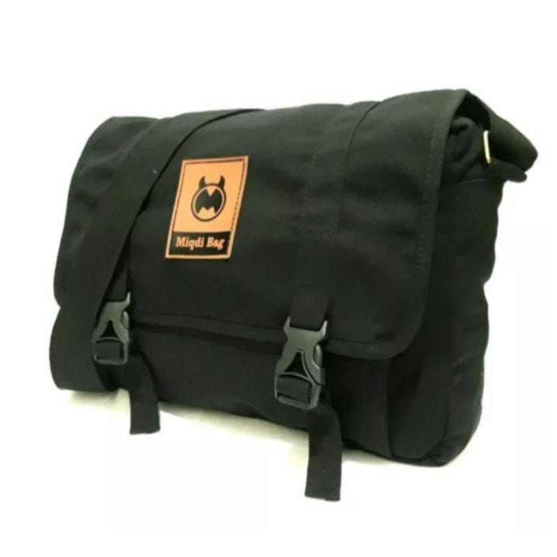 TAS SLEMPANG KANVAS / TAS SLEMPANG PRIA WANITA / SLEMPANG KULIAH KERJA / TAS SLEMPANG MIQDI COSMIC