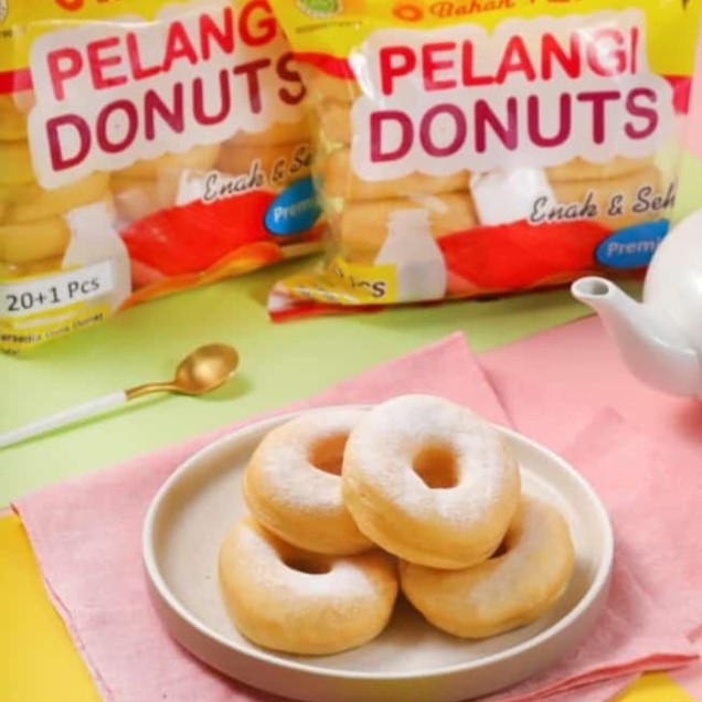 

Pelangi Donuts Donat Kentang Ukuran Mini 500 gr isi 21 Pcs
