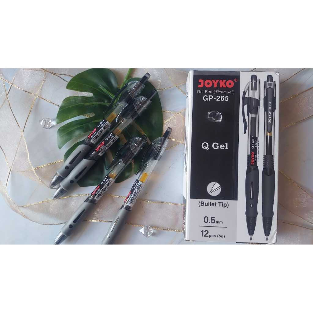 

(ECER) PULPEN GEL Q GEL JEL JOYKO GP-265 0.5MM HITAM BULLET TIP UJUNG BULAT / BULPEN / BOLPEN / BALLPOINT / BOLPOINT / PENA GEL Q GEL JEL