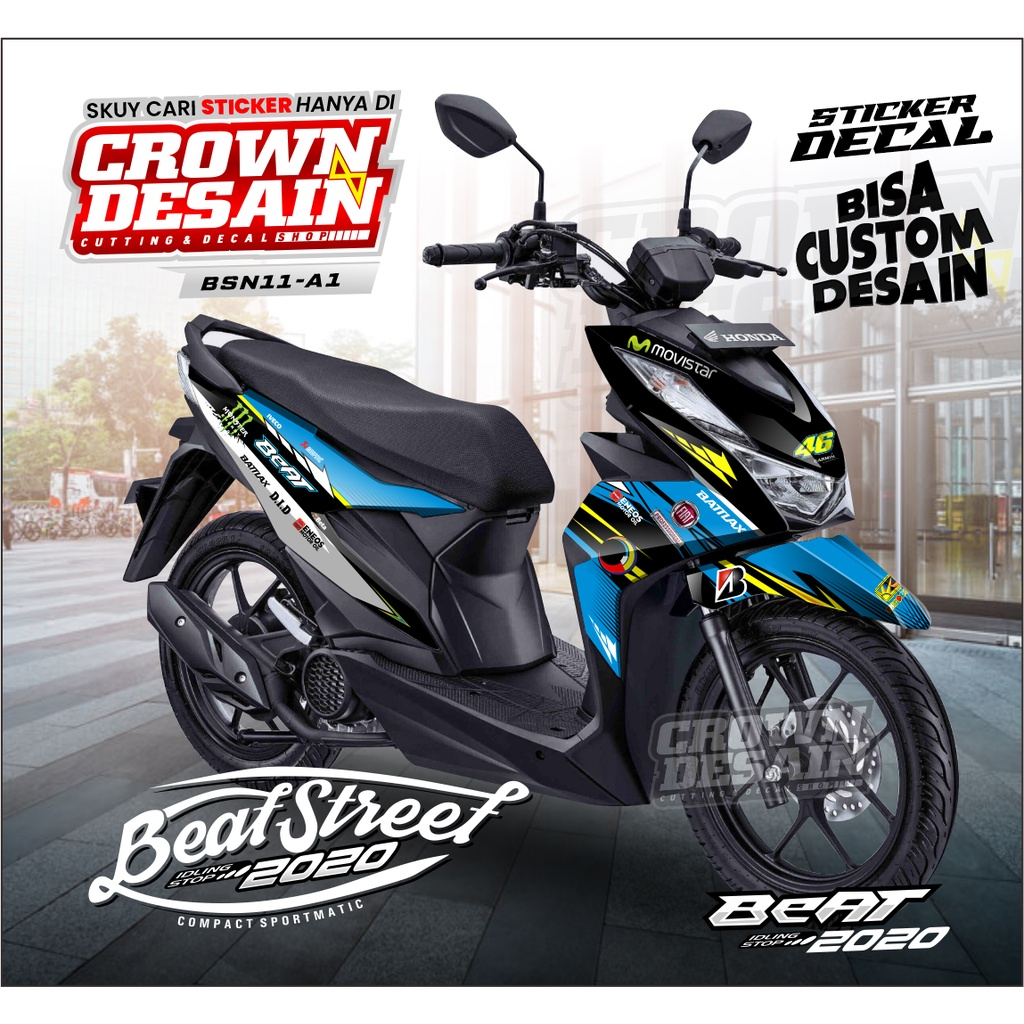 Decal Beat Street New 2020-2022 Fullbody - Sticker Decal Beat New Street - Sticker Decal Beat Faceli