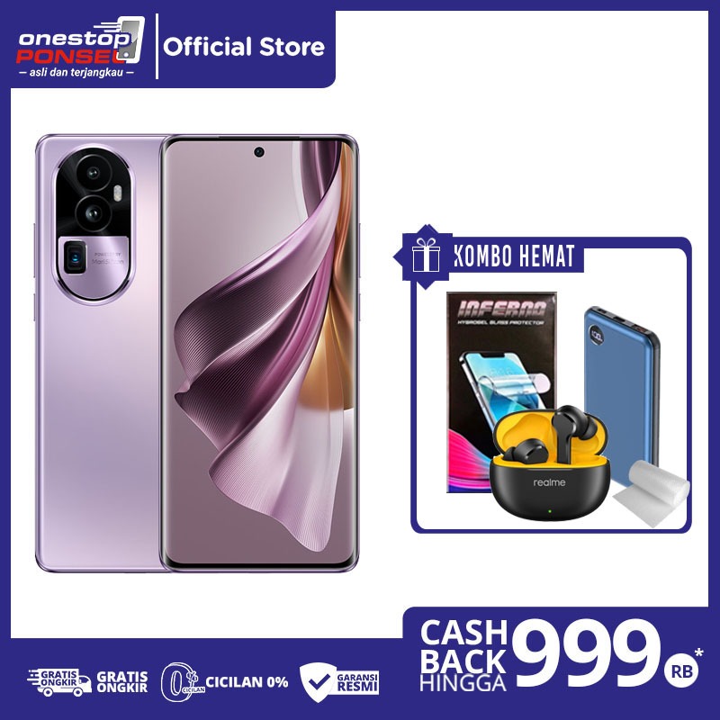 Oppo Reno 10 Pro 5G NFC 12/256 GB 12GB 256GB Garansi Resmi not Reno 7 8 10 Pro Plus