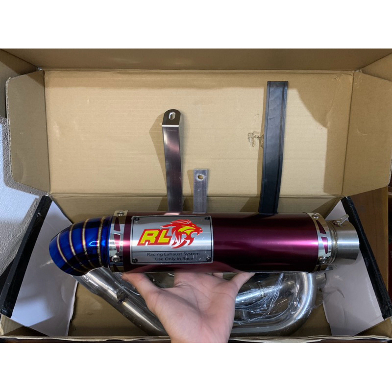knalpot red leo mxking redleo exhaust mx king malaysia purple