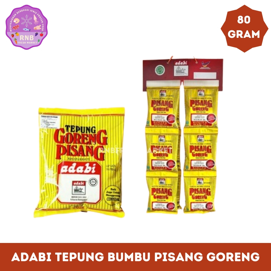 

Adabi Tepung Bumbu Pisang Goreng Netto 80 Gram