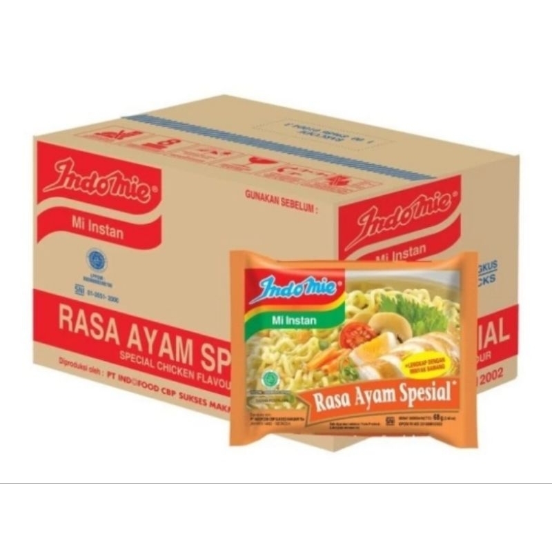 

Indomie Kuah Ayam Spesial 1 Dus isi 40 Pcs