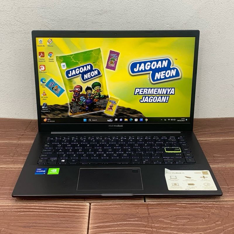 Laptop Asus Vivobook K413EQ Intel core i7-1165G7 RAM 8GB 512GB Nvidia MX350