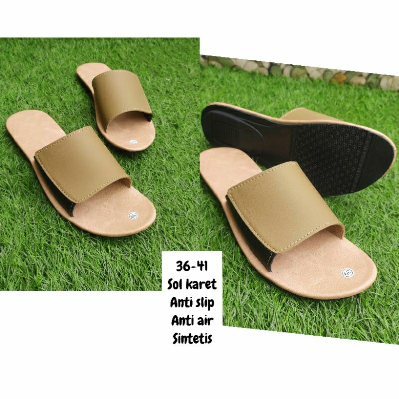Sandal wanita anti slip sandal tasik viral