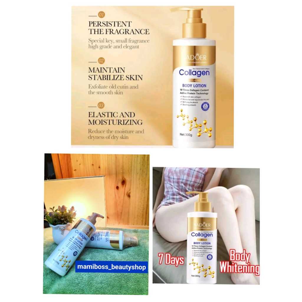 SADOER Whitening Collagen Body Lotion Pemutih Badan Permanen Bpom Whitening Body Skin Care Pelembab 