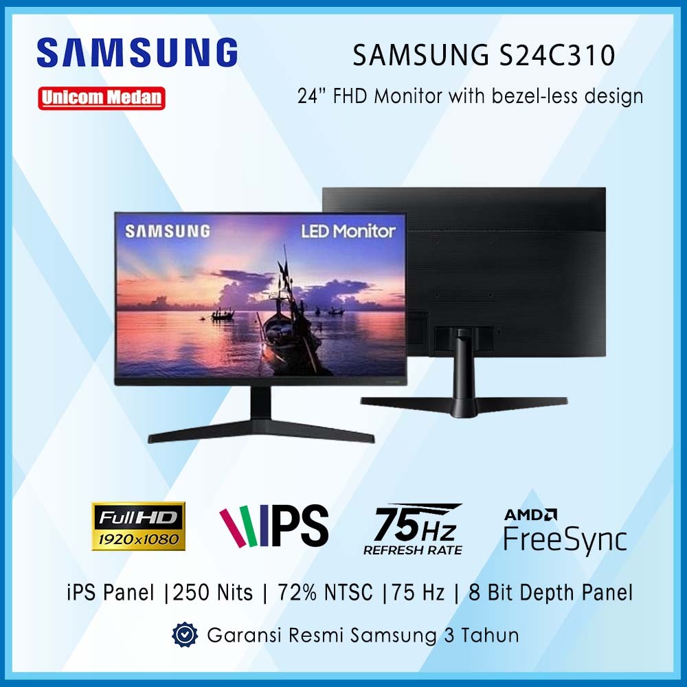 Monitor SAMSUNG 24inch S24C310 75hz Full HD