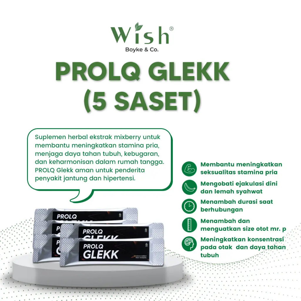 Wish Prolq Glekk 5 Sachet By Dr Boyke