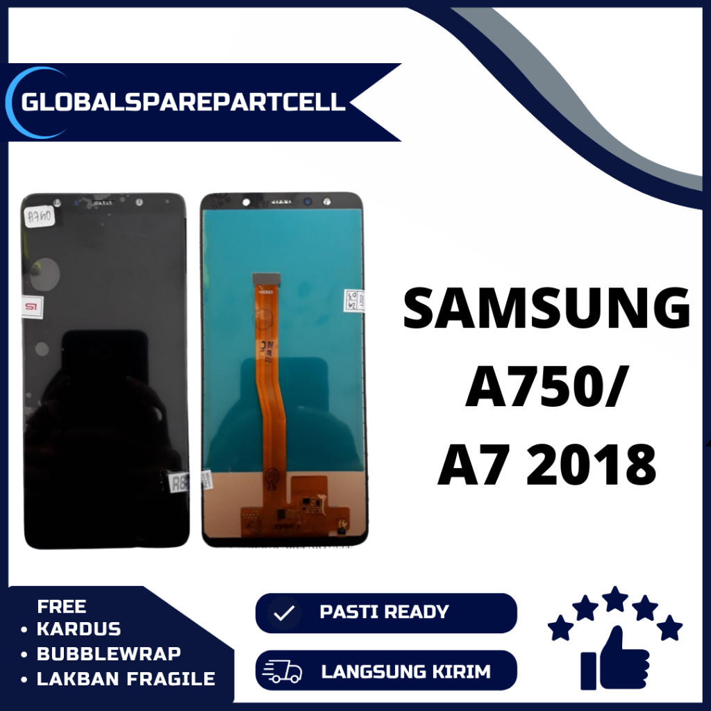 LCD TOUCHSCREEN SAMSUNG A750 A750F A7 2018 KONTRAS FULLSET