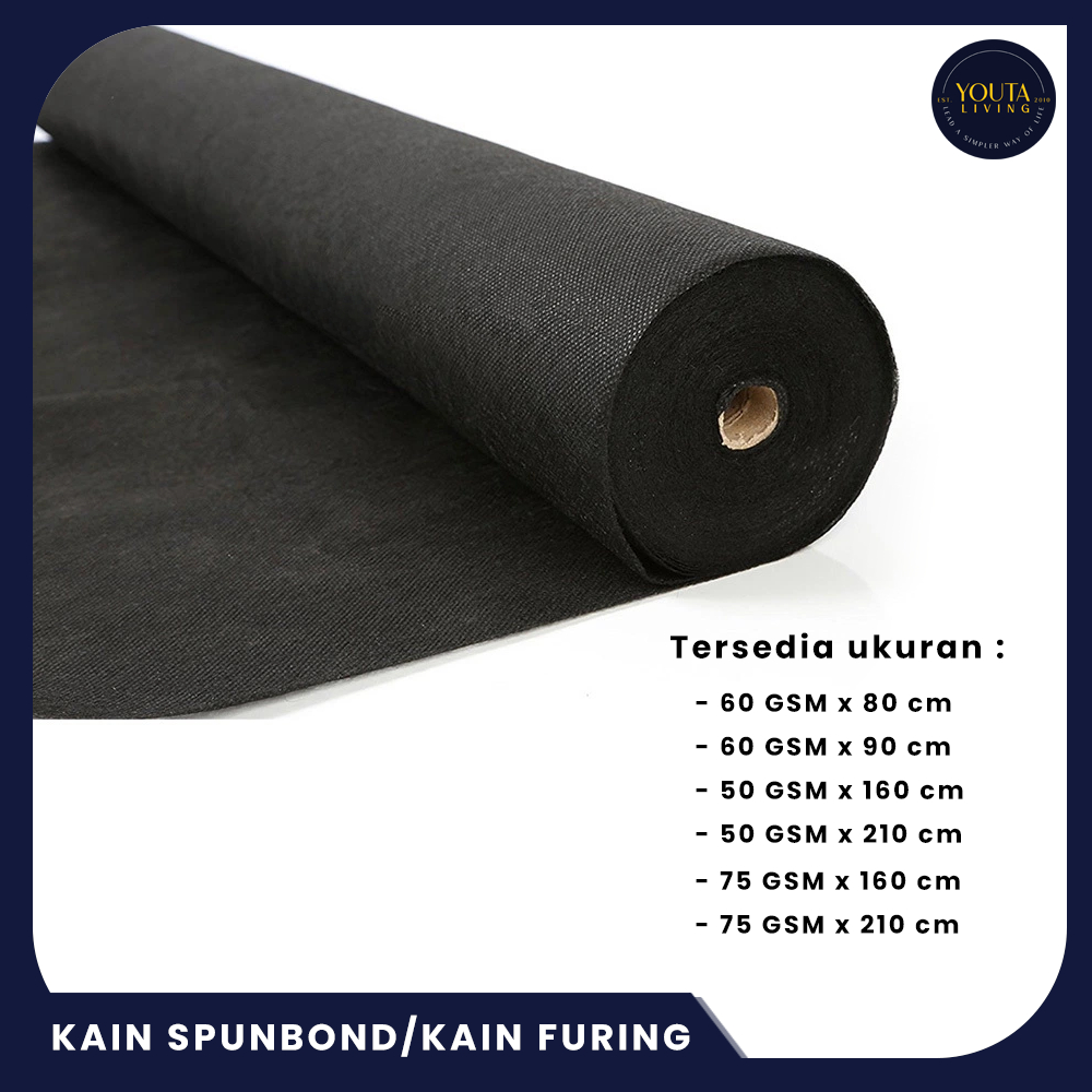 KAIN SPUNBOND/KAIN FURING HITAM