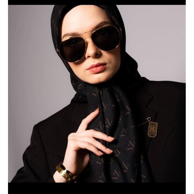 Monogram scarf series by Vivizubedi