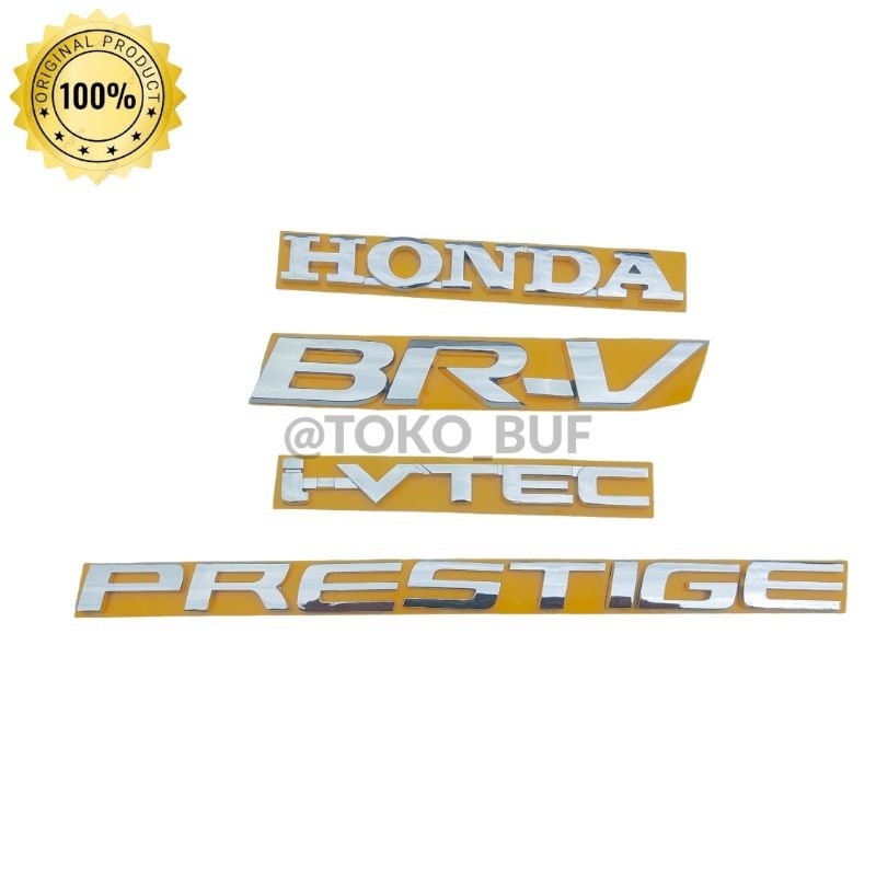 Emblem Honda BRV Original  Komplit / Emblem BRV Prestige 2016up Belakang