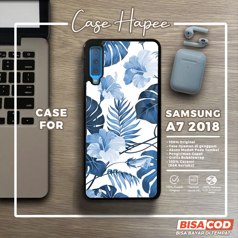 Case Samsung A7 2018 Casing Samsung A7 2018 [FLWR] Casehapee Case Glossy Case Aesthetic Custom Case 