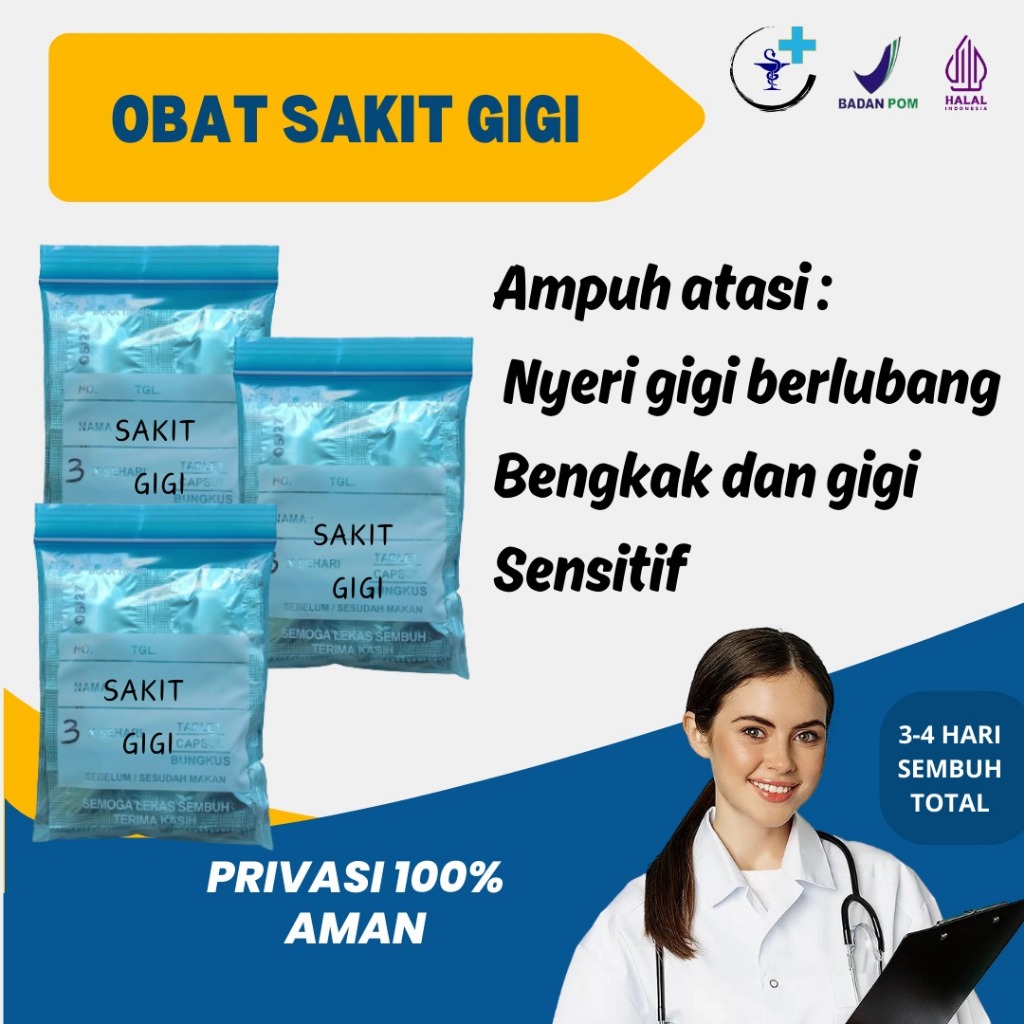 SANGAT AMPUH obat sakit gigi ngilu berlubang,gusi bengkak