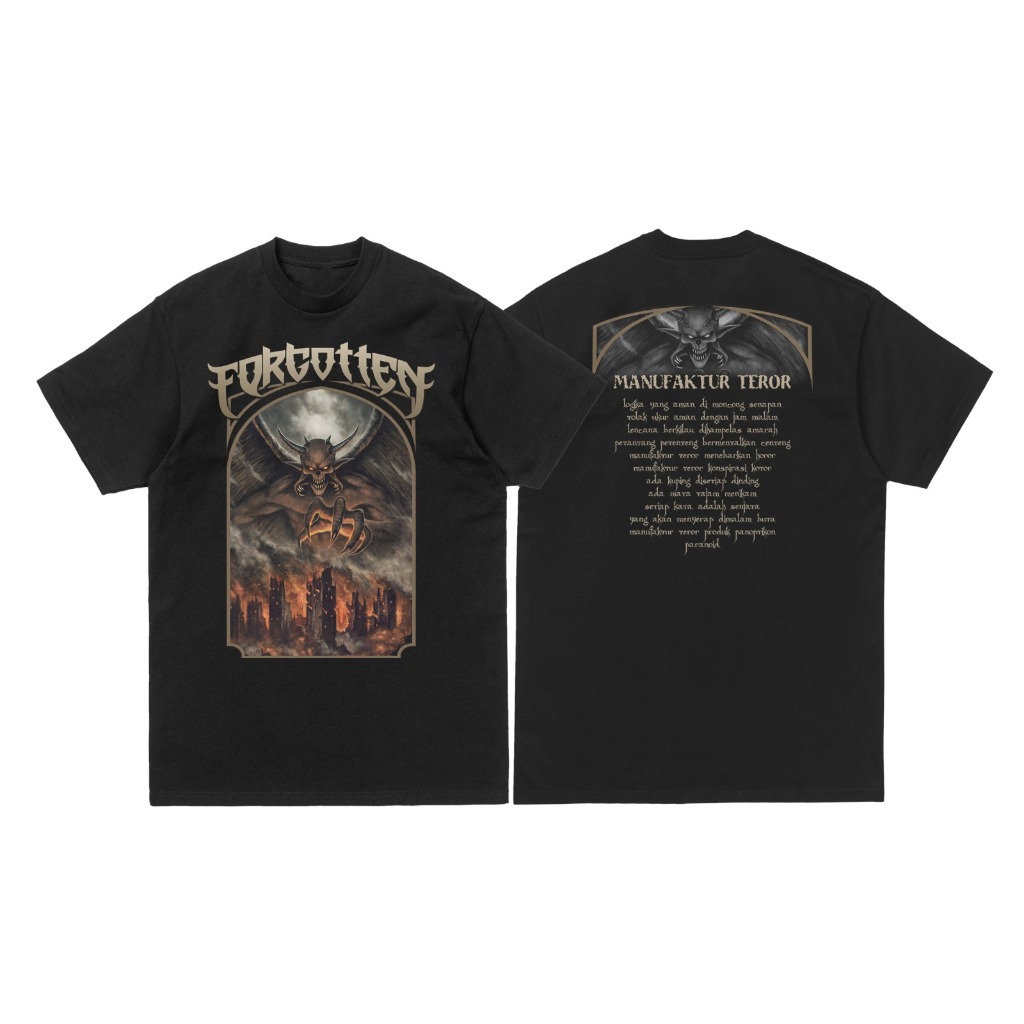 kaos pendek pria band FORGOTTEN original SAVIOR DISTRO - koas pendek pria band metal SAVIOR original