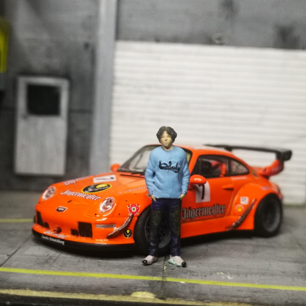 Figure 1 64 pria Akira Nakai Diorama Maket Diecast Miniatur RWB  Hobby Japan HJ Minigt Mini GT Kyosh