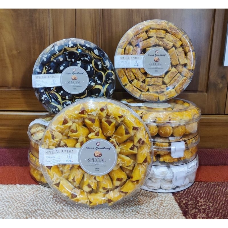 

KUE KERING SINAR GEMILANG SPECIAL TOPLES JUMBO 500GR/NASTAR NANAS/KUE LEBARAN/HAMPERS/THR/HARI RAYA