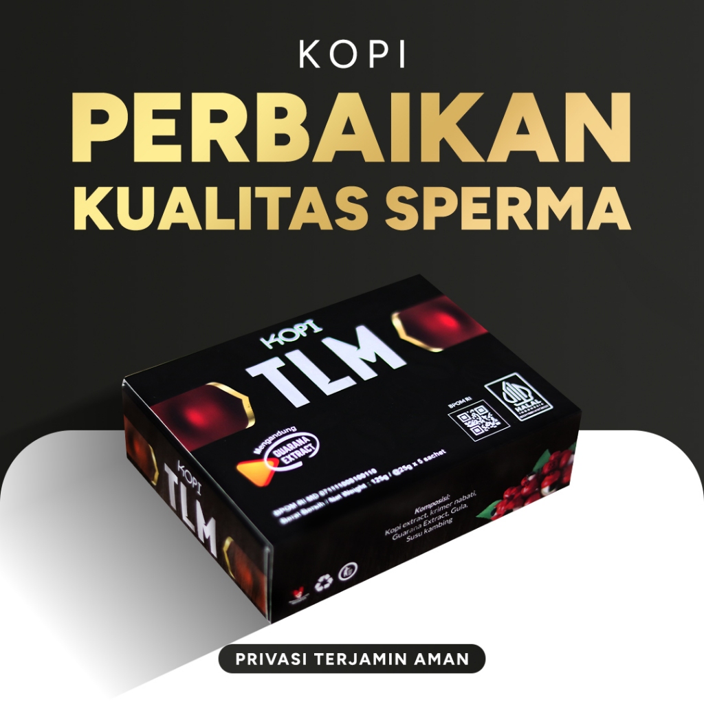 

TLM Kopi Kuat Pria Perbaikan Kualitas Sperma & Pengental Sperma