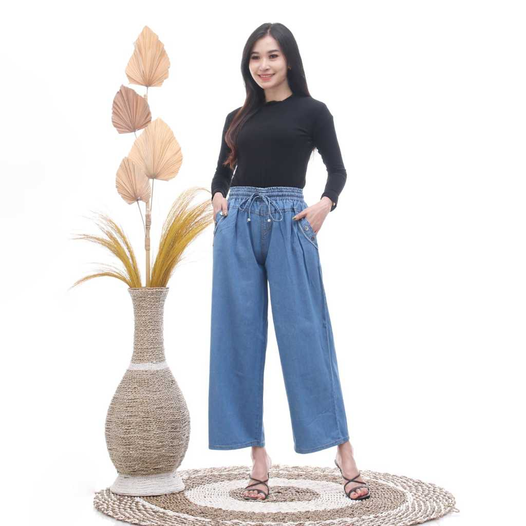 Celana Kulot Jeans Panjang for Girls XL-JUMBO