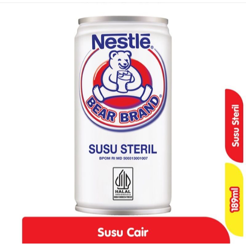 

Bear brand susu steril original 189ml