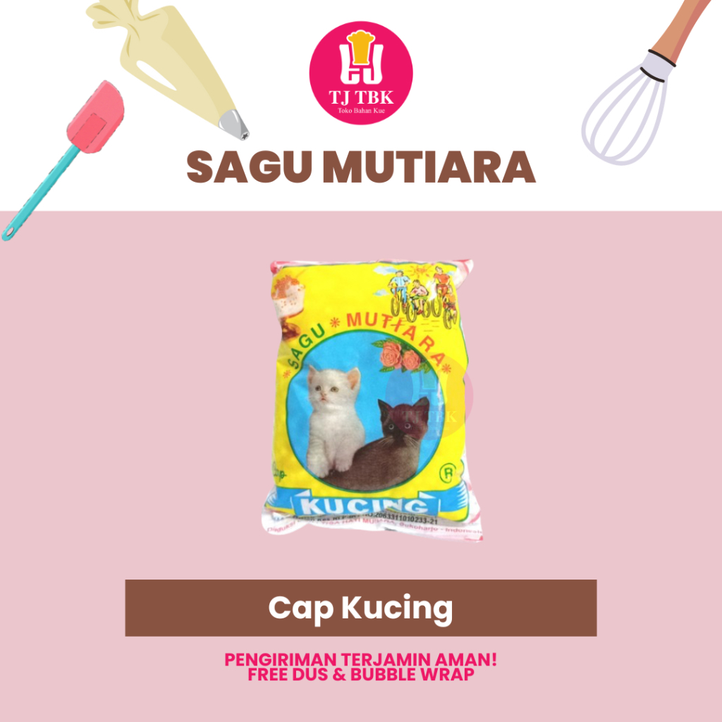 

Sagu Mutiara Cap Kucing 100g || Sagu Mutiara Cap Obor 100g