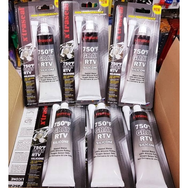 Terkini XTRASEAL 75F GREY RTV SILICONE SEALANT HIGH TEMP 85 GRAM LEM PAKING MESIN MOBIL MOTOR TAHAN 
