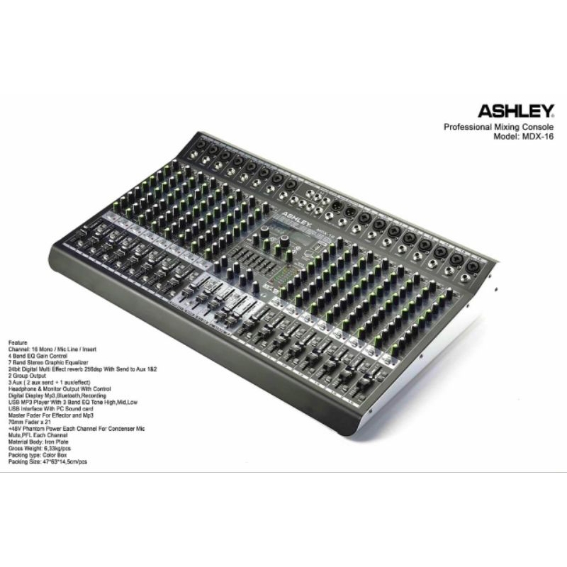 Ashley mixer MDX16