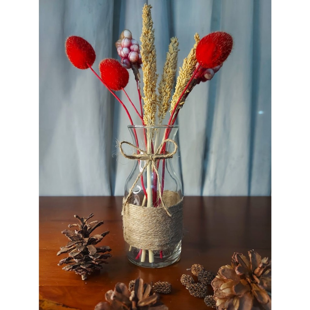 Urban Craft - Vas Bunga Kaca Minimalis Pot Tanaman Air / Vas Gelas Botol Transparant