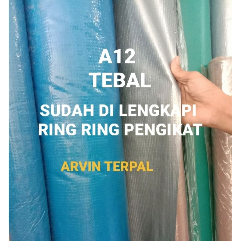 TERPAL PLASTIK A12 Tebal 4x4 4x5 4x6 / TERPAL JEMUR PADI / TERPAL TENDA / TERPAL SERBAGUNA