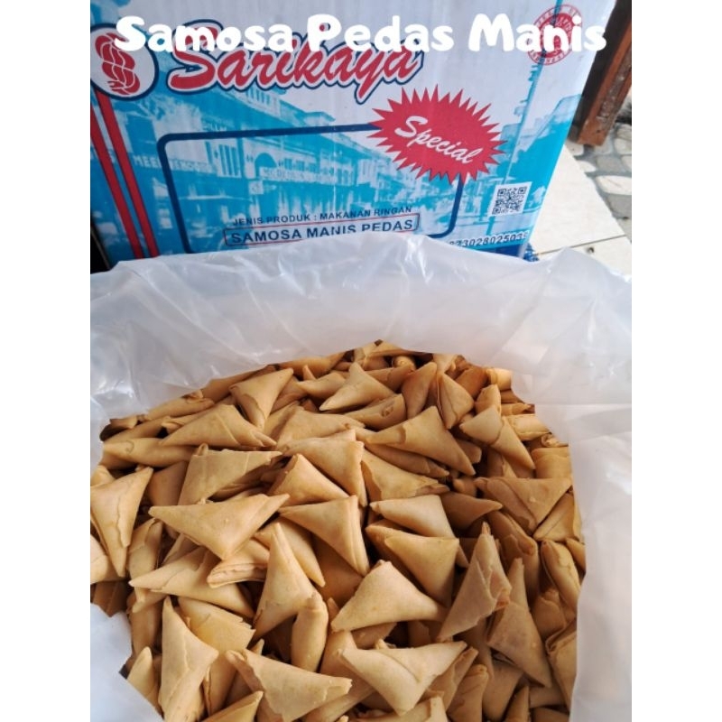 

samosa pedas manis 500gr