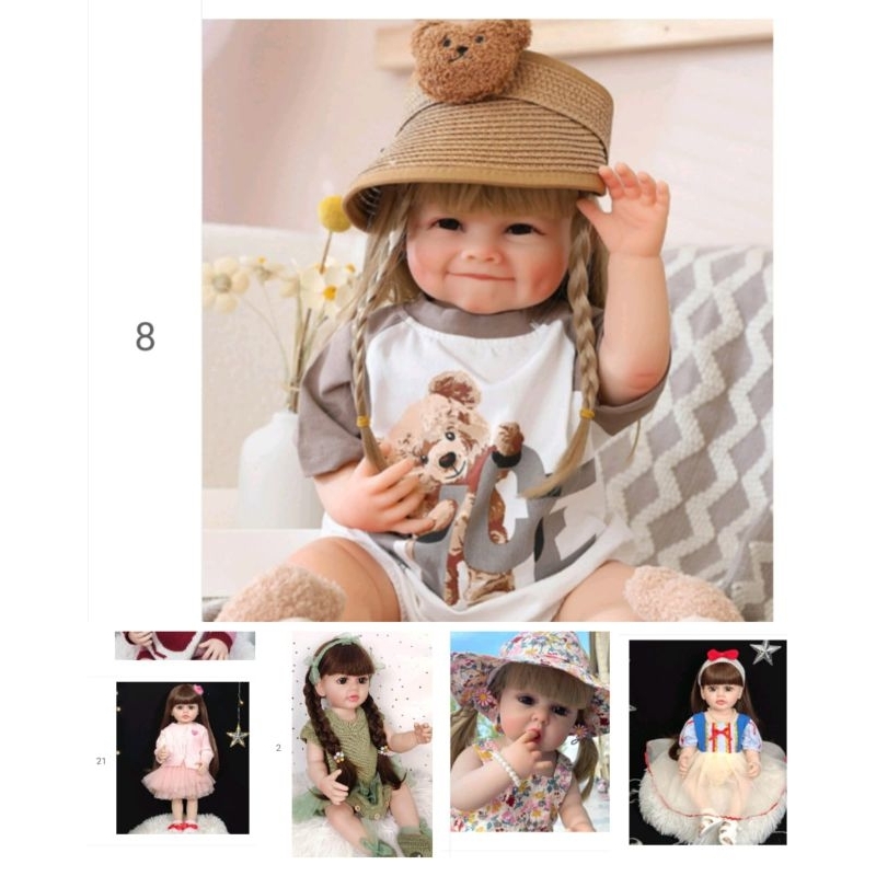 boneka full body silikon 55 cm +-