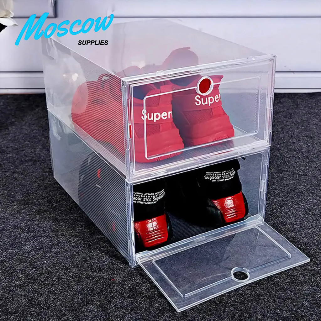 Kotak Sepatu Plastik Transparan