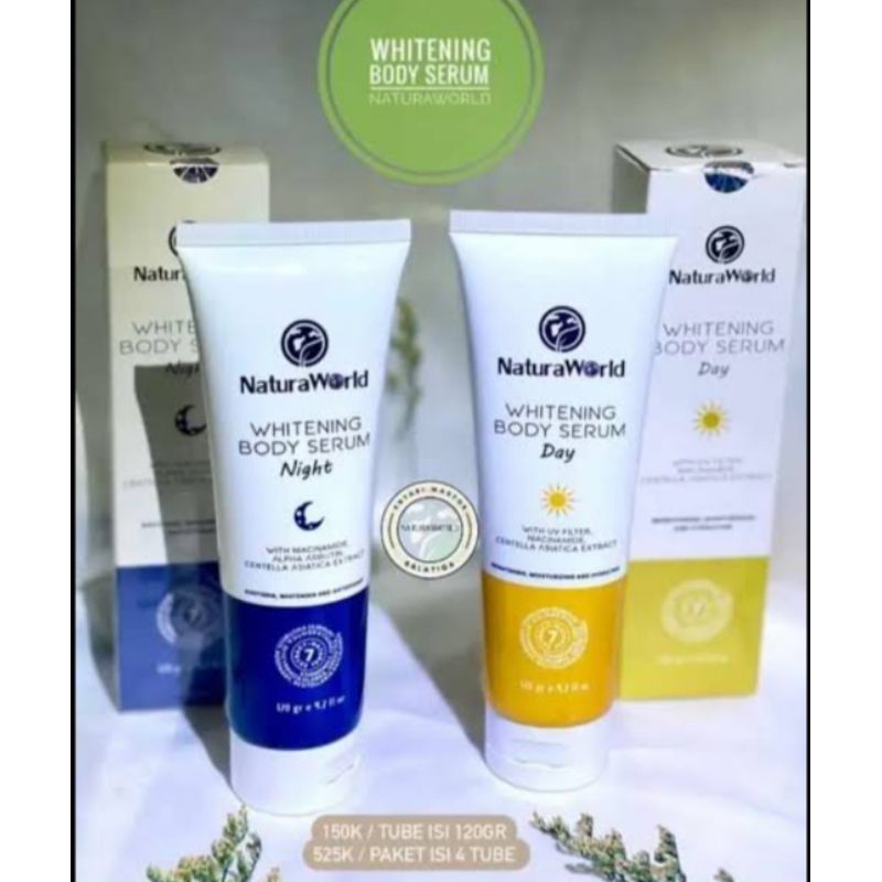 natura world whitening body serum