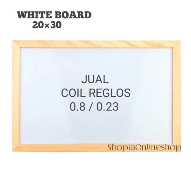 

Papan Tulis List Kayu Jati (Nolkkomadlpan / Nolkomaduatiga) white board 20×30