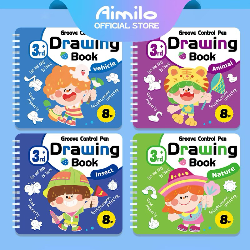 

[READY] Buku Mewarnai Anak Coloring Book Buku Gambar Mewarnai 8 Lembar