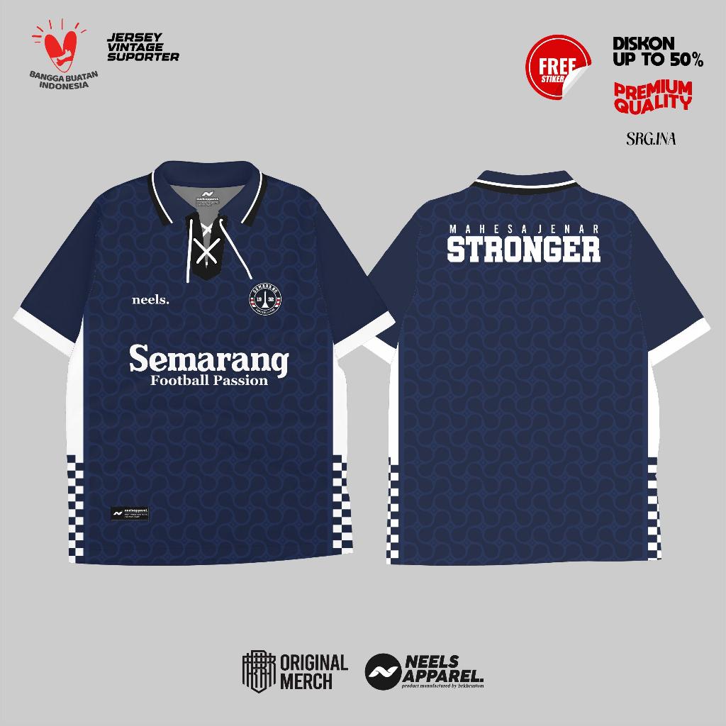 JERSEY FANTASY PSIS SEMARANG MAHESA JENAR VINTAGE RETRO RACING BOLA LIGA1 NEELSAPPAREL BRKHCUSTOM RE