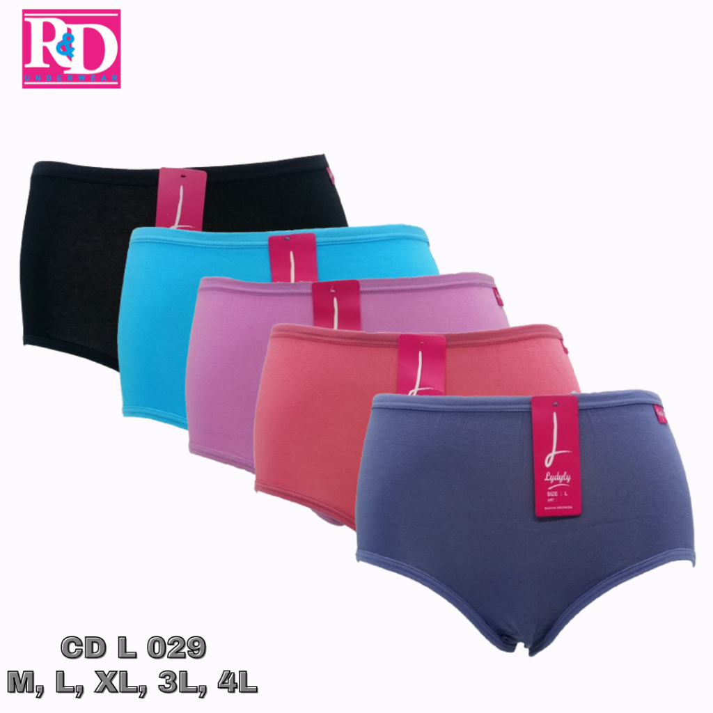 LYDYLY Panty Extra Soft CD L 029 SIZE M-4L Celana Dalam Wanita EXTRA COTTON Motif Polos