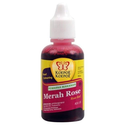 

Koepoe-Koepoe Pewarna merah Rose 30 ml