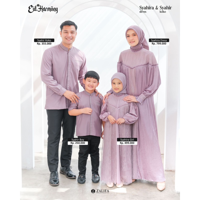 SYAHIRA & SYAHIR DRESS ZALIFA RAYA EID HARMONY SERIES