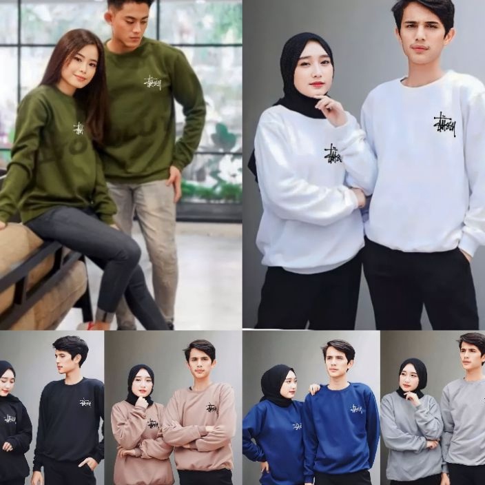 GROSIR Kaos Couple Pasangan Tussy  Kaos Pria Wanita Lengan Panjang  Kaos Kapelan Cewek Cowk  Sweatsh