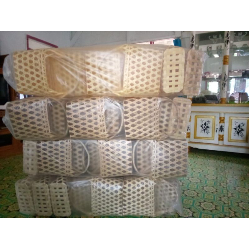 Tas keranjang bambu hampers / keranjang bambu hampers natural termurah