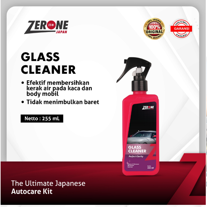 COD Zerone Glass Super Cleaner 255ml Pembersih Jamur Kaca Body Mobil
