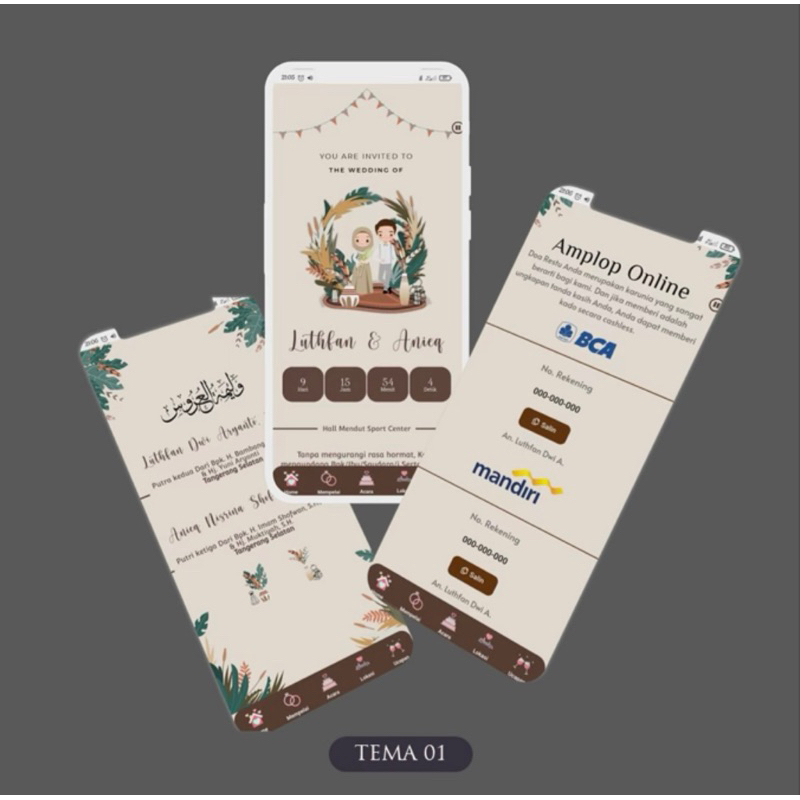 Undangan Digital Website Tanpa Foto